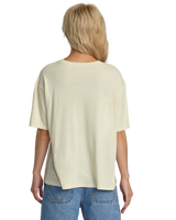 The RVCA Womens Midnight Kyoto T-Shirt in Latte