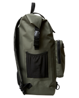 The RVCA Weld Backpack in Olive