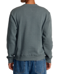 The RVCA Mens Dayshift Sweatshirt in Balsam Green