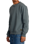 The RVCA Mens Dayshift Sweatshirt in Balsam Green