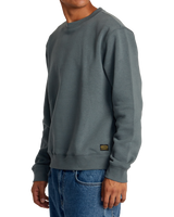 The RVCA Mens Dayshift Sweatshirt in Balsam Green