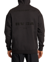 The RVCA Mens Radiate Hoodie in Washed Black