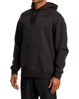 The RVCA Mens Radiate Hoodie in Washed Black