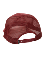 The RVCA Mens VA ATW Cord Trucker Cap in Wine