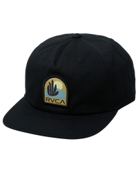 The RVCA Mens Paper Cuts Snapback Cap in Black