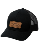 The RVCA Mens Ticket Trucker Deluxe Cap in Black