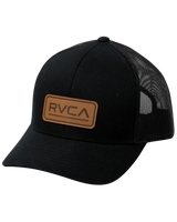 The RVCA Mens Ticket Trucker Deluxe Cap in Black