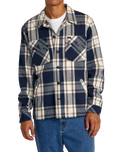 The RVCA Mens Flight Risk Shirt Jacket in Moody Blue