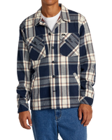 The RVCA Mens Flight Risk Shirt Jacket in Moody Blue