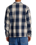 The RVCA Mens Flight Risk Shirt Jacket in Moody Blue