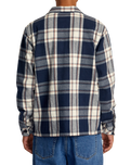 The RVCA Mens Flight Risk Shirt Jacket in Moody Blue