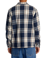 The RVCA Mens Flight Risk Shirt Jacket in Moody Blue