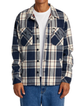 The RVCA Mens Flight Risk Shirt Jacket in Moody Blue