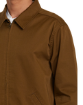 The RVCA Mens Day Shift Jacket in Bombay Brown