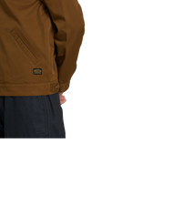 The RVCA Mens Day Shift Jacket in Bombay Brown