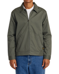 The RVCA Mens Day Shift Jacket in Olive