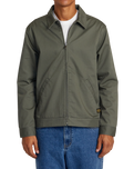 The RVCA Mens Day Shift Jacket in Olive