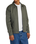 The RVCA Mens Day Shift Jacket in Olive