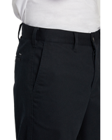 The RVCA Mens New Dawn Chino Trousers in Pirate Black