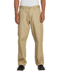 The RVCA Mens Americana Chino 2 Trousers in Khaki