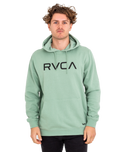 The RVCA Mens Big RVCA Hoodie in Green Haze