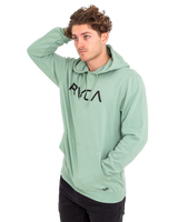 The RVCA Mens Big RVCA Hoodie in Green Haze