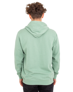 The RVCA Mens Big RVCA Hoodie in Green Haze