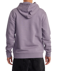 The RVCA Mens Big RVCA Hoodie in Gray Ridge