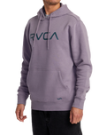 The RVCA Mens Big RVCA Hoodie in Gray Ridge