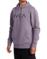 The RVCA Mens Big RVCA Hoodie in Gray Ridge