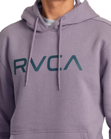 The RVCA Mens Big RVCA Hoodie in Gray Ridge