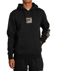 The RVCA Mens Splitter Hoodie in Black