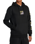 The RVCA Mens Splitter Hoodie in Black