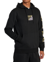 The RVCA Mens Splitter Hoodie in Black