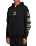 The RVCA Mens Splitter Hoodie in Black