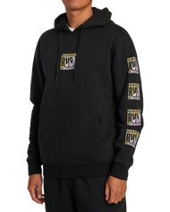 The RVCA Mens Splitter Hoodie in Black