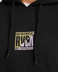 The RVCA Mens Splitter Hoodie in Black