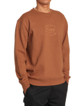 The RVCA Mens Balance Cafe Sweatshirt in Rawhide