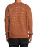 The RVCA Mens Balance Cafe Sweatshirt in Rawhide