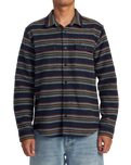 The RVCA Mens Blanket Shirt in Navy