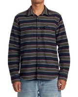 The RVCA Mens Blanket Shirt in Navy