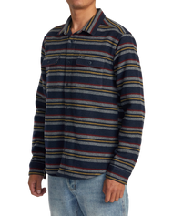 The RVCA Mens Blanket Shirt in Navy