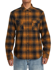 The RVCA Mens Dayshift Flannel Shirt in Navy