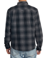 The RVCA Mens Dayshift Flannel Shirt in RVCA Black