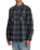 The RVCA Mens Dayshift Flannel Shirt in RVCA Black