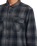 The RVCA Mens Dayshift Flannel Shirt in RVCA Black