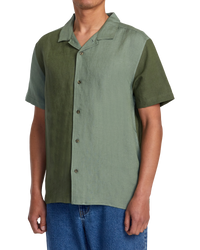 The RVCA Mens Vacancy Shirt in Surplus