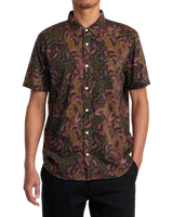 The RVCA Mens Anytime Shirt in Bombay Brown