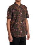 The RVCA Mens Anytime Shirt in Bombay Brown