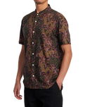 The RVCA Mens Anytime Shirt in Bombay Brown